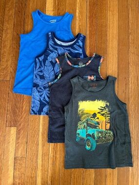 Bundle 4 Boys Sleeveless Tees size 6